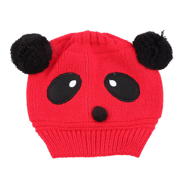 1x Lovely Animal Panda Baby Hats And Caps Kids Boy Girl Crochet Beanie Hats Winter Cap For Children To Keep Warm Hot Sale - Baby Gifts Delivered