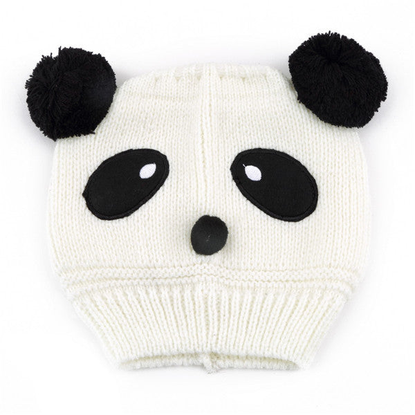 1x Lovely Animal Panda Baby Hats And Caps Kids Boy Girl Crochet Beanie Hats Winter Cap For Children To Keep Warm Hot Sale - Baby Gifts Delivered