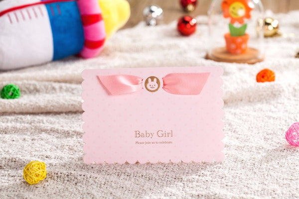 (10-Pack) Baby Shower Invitation Cards - "Baby Boy" & "Baby Girl" - Baby Gifts Delivered