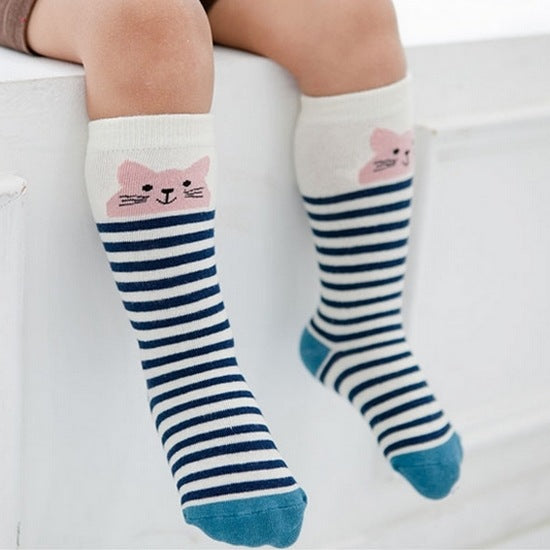 2016 Cartoon Socks Cotton Anti-slip sock Newborn Toddler Knee High Sock Baby Animals Socks Leg Warmers For Newborns - Baby Gifts Delivered