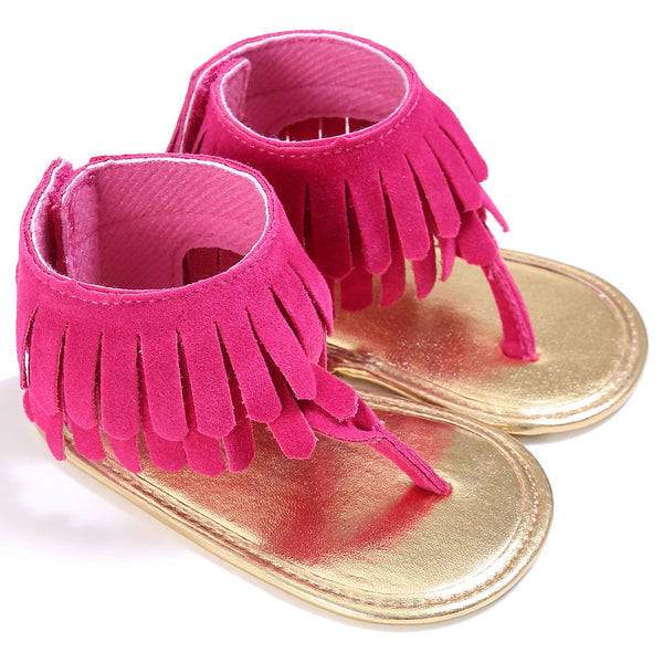 2017 Summer Newborn Infant Baby Kids Pram Crib Fringe moccasins Shoes Tassel Sandals - Baby Gifts Delivered