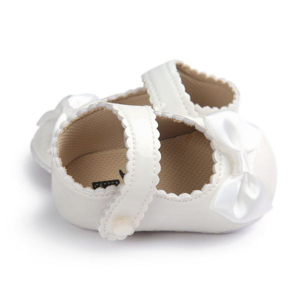 2017 Autumn Infant Baby Boy Soft Sole PU Leather First Walkers Crib Bow Shoes 0-18 Months Baby Moccasins Shoes - Baby Gifts Delivered