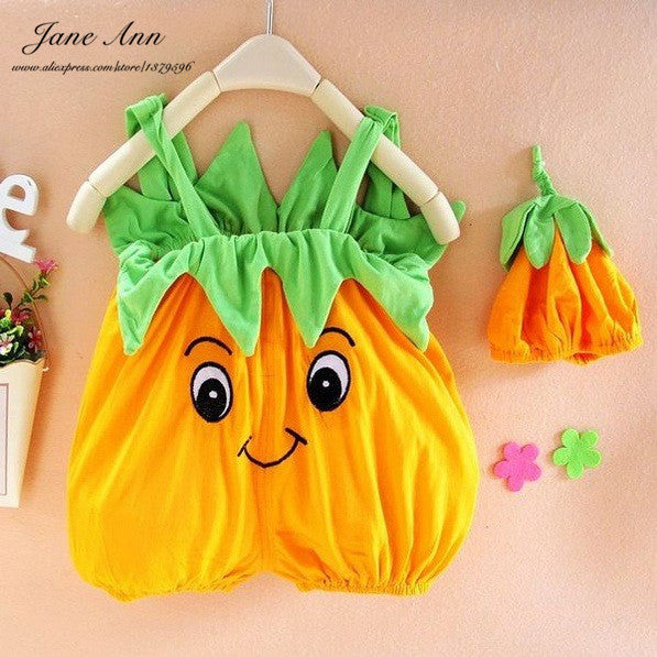 Adorable Halloween Baby Romper Pumpkin Costume - Baby Gifts Delivered