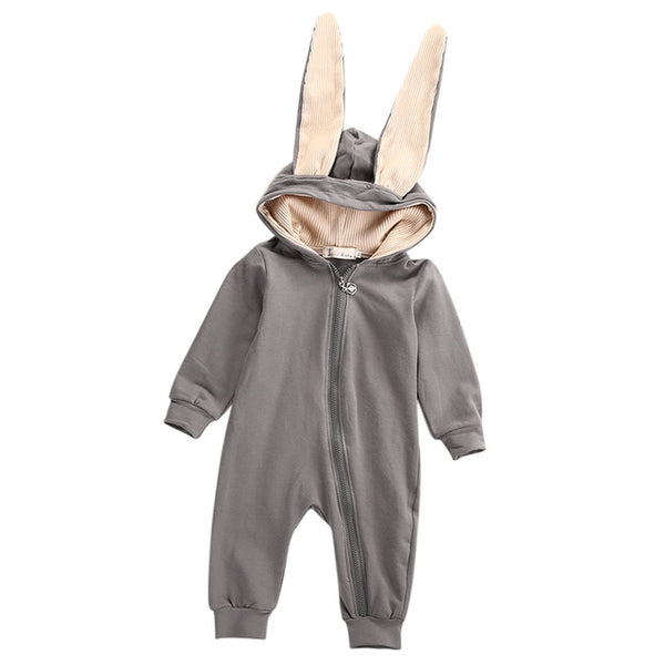 CUTE AS A BUNNY! 3D Bunny Ear Romper Jumpsuit - Newborn Infant Baby Clothes - Baby Gifts Delivered