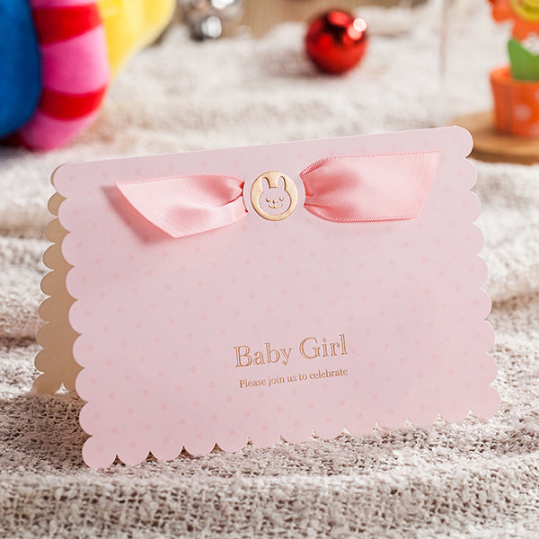(10-Pack) Baby Shower Invitation Cards - "Baby Boy" & "Baby Girl" - Baby Gifts Delivered