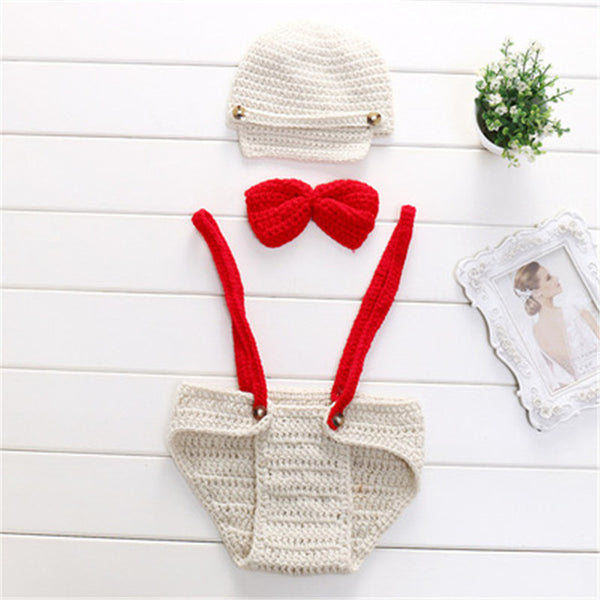 Crochet Set Newborn BABY Photo Prop Costume - Handmade Knitted characters for infant - Baby Gifts Delivered
