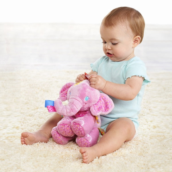 PINK ELEPHANTS! Soft Cartoon Elephant - Baby Toys For Newborns 0-12 Months - Educational Toys For Baby