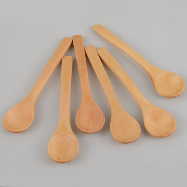 6 Piece Mini Wooden Spoon Set - Kids Tableware