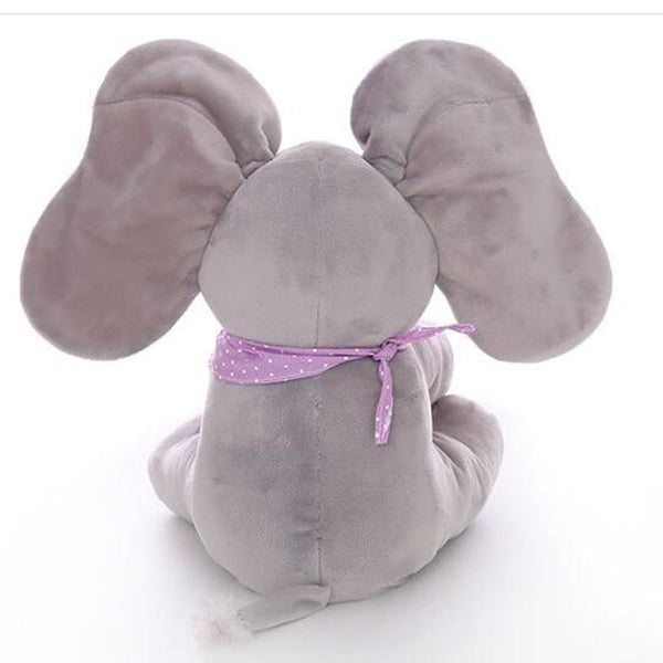 Peek-a-boo Plush Elephant with Singing Feature